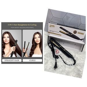 MHair Straightener and Curler 2 in 1, Professional Salon Ceramic Tourmali…